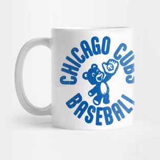 Vintage Chicago Cubs Baseball with Cub Mug